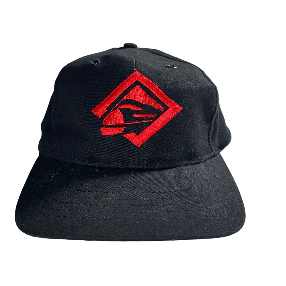 Vintage Marlboro Unlimited Destinations Ride A84 Black Strapback Hat Cap.